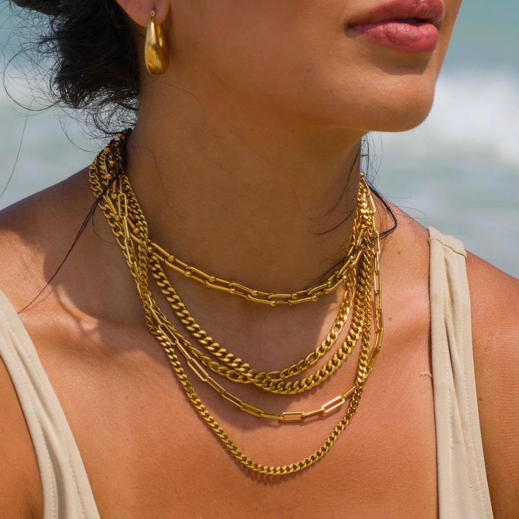 Mercy Cuban Chain Necklace (4MM) Saint Jewelry1