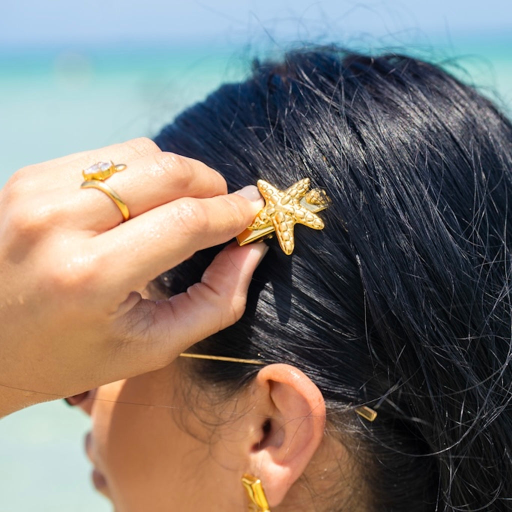 Santorini Starfish Hair Clip