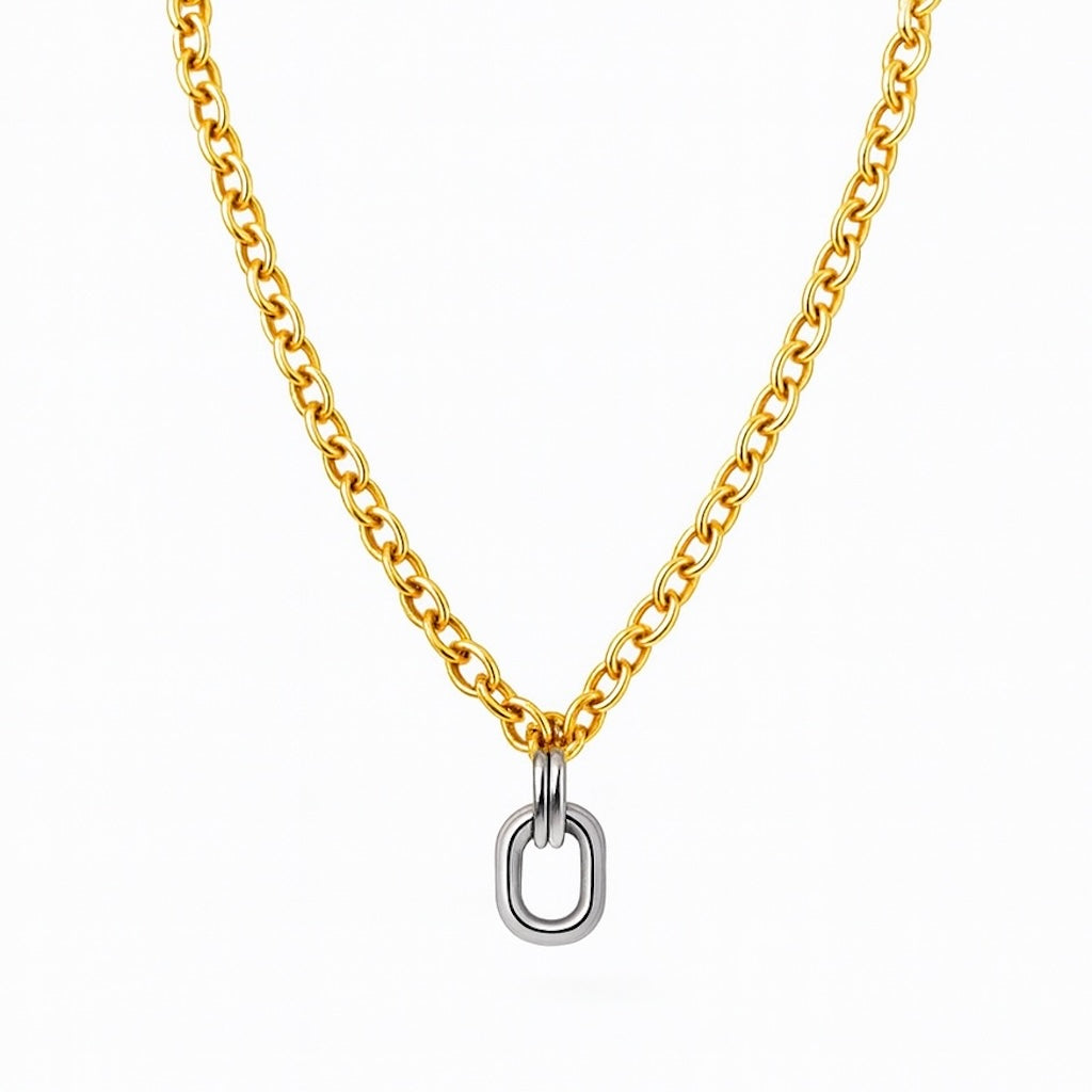 Moses Color Block Oval Necklace | Saint Jewelry