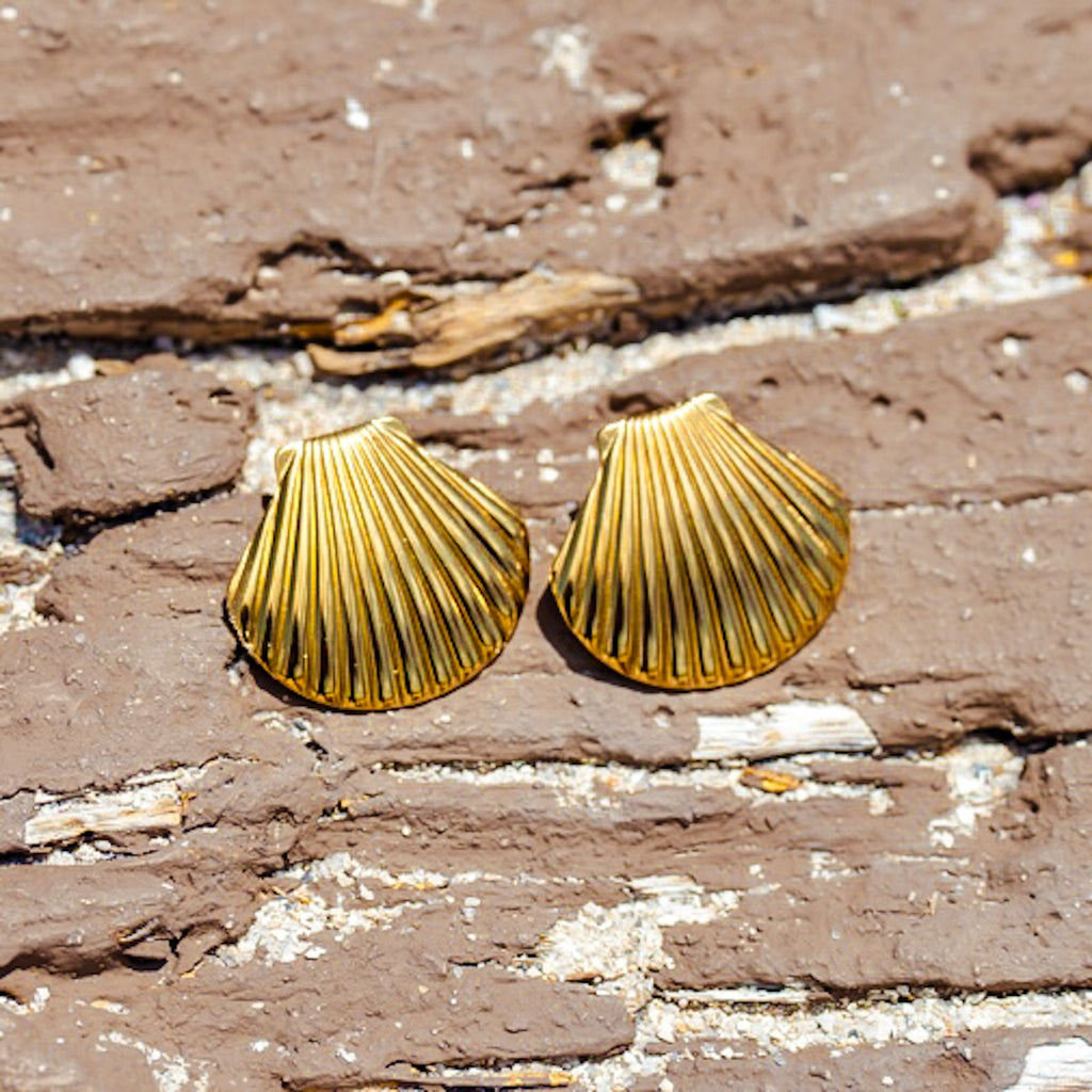 Rhodes Shell Earrings